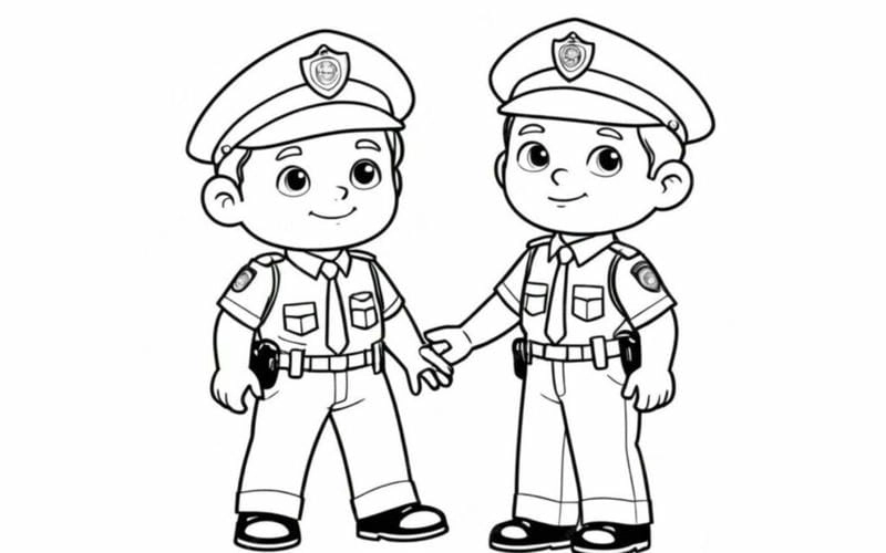 Bé học cùng tranh tô màu ngành nghề sinh động