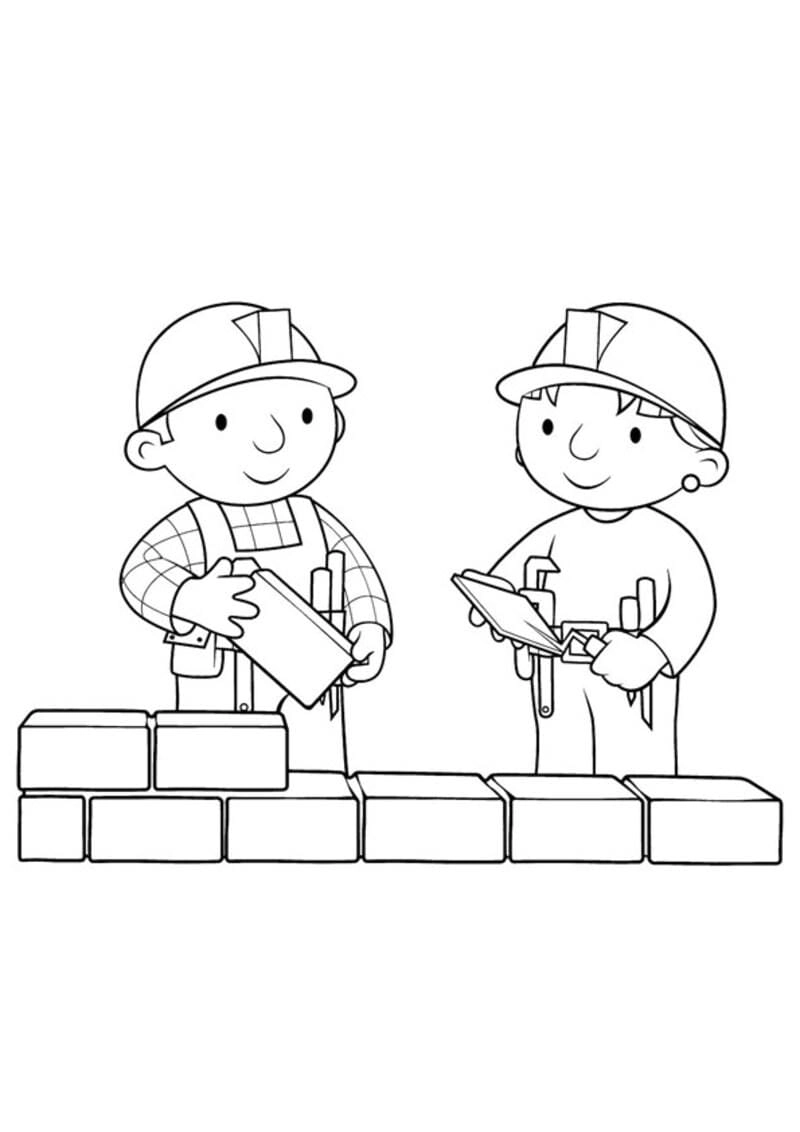Bé làm quen nghề với tô màu nghề nghiệp