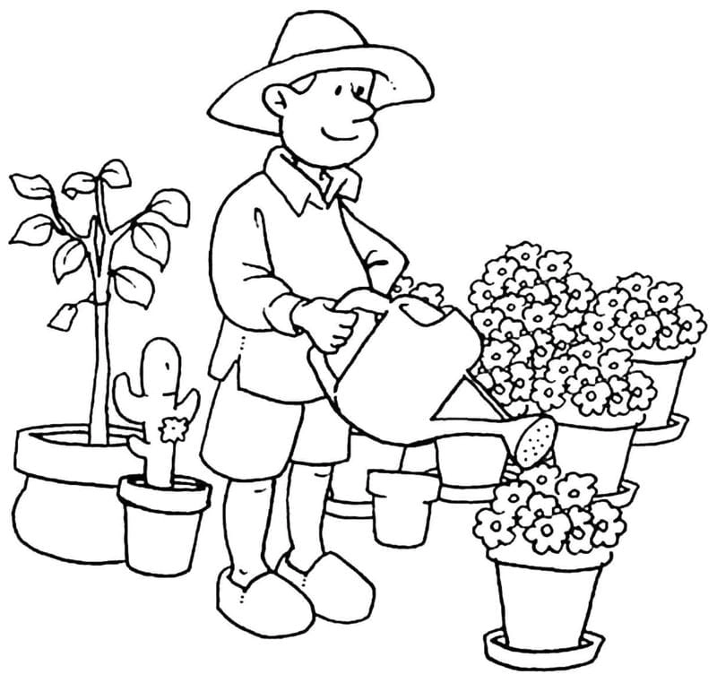 Thử sức sáng tạo với tô màu tranh nghề nông