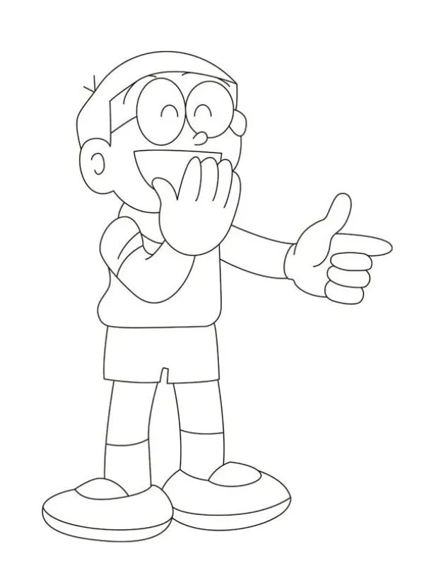 Bé thỏa sức sáng tạo với tô màu nobita và doraemon