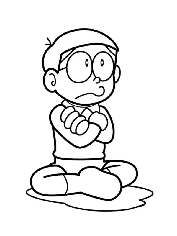 Bộ tô màu doremon và nobita giúp bé học tô hiệu quả