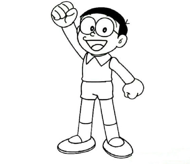Khám phá ngay tranh tô màu nobita và shizuka siêu dễ thương