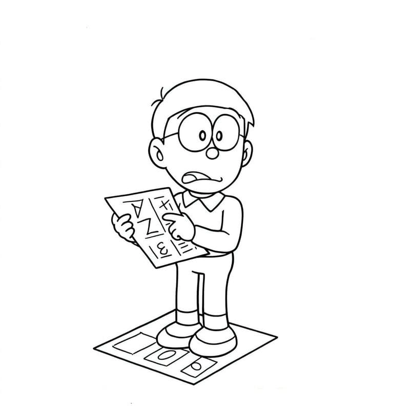 Tải về bộ hinh to mau doremon va nobita ngộ nghĩnh