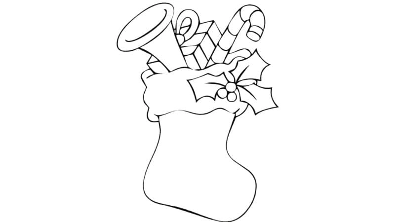 Trang trí lớp học bằng tranh tô màu tất noel