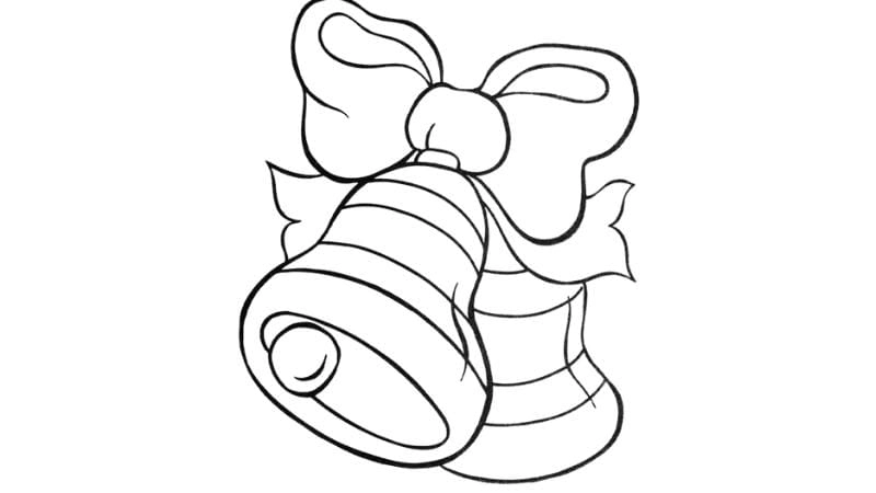 Vui đón lễ hội với tranh tô màu chuông noel