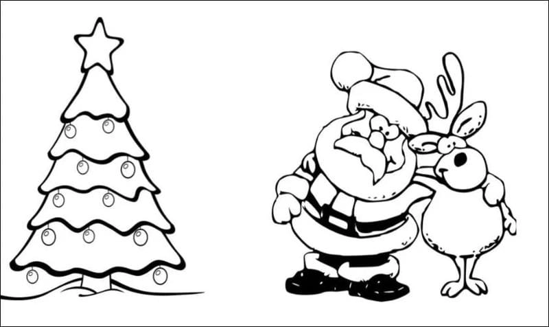 Bộ sưu tập đầy đủ tranh noel tô màu