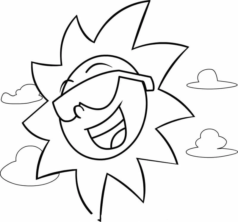 Chia sẻ hình ông mặt trời cho bé tô màu sinh động
