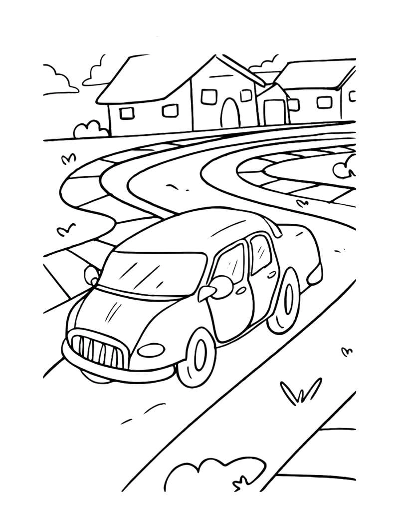 Bộ sưu tập tô màu phương tiện giao thông cho bé