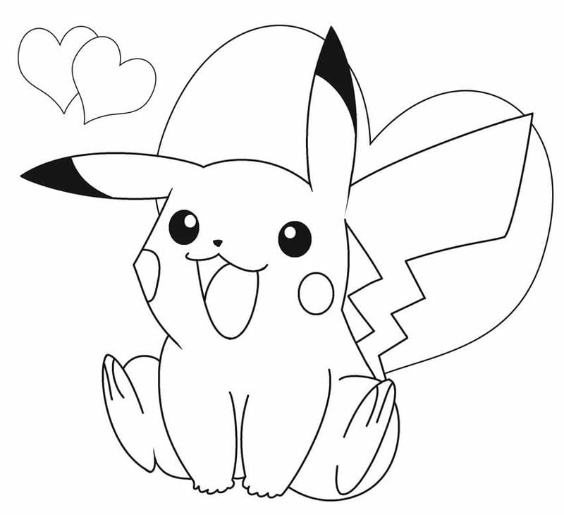 Cho bé to màu pikachu thật sáng tạo