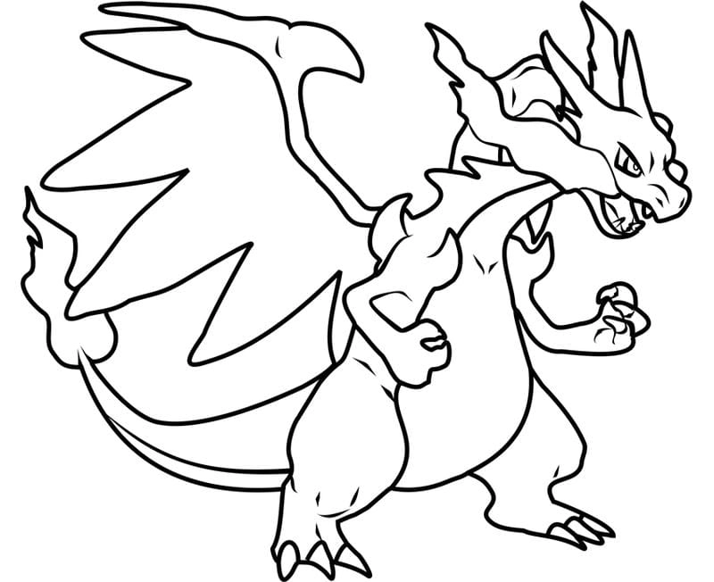 Khám phá tranh tô màu pokemon mega cực đẹp