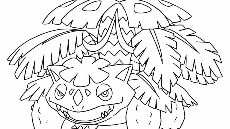 Tải ngay tranh to màu pokemon mega rayquaza chất lượng