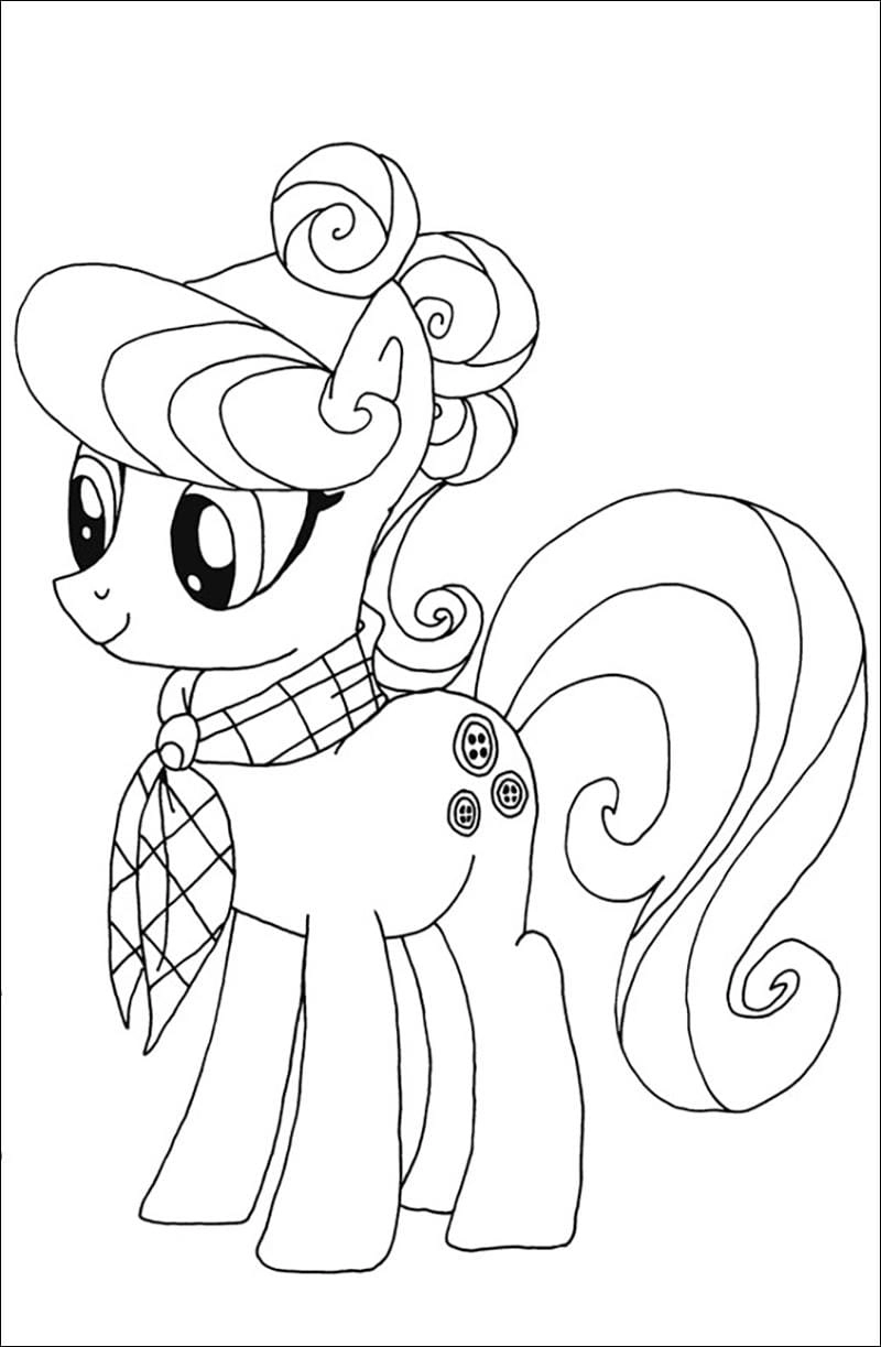 Phát triển kỹ năng cùng bé tô màu ngựa pony