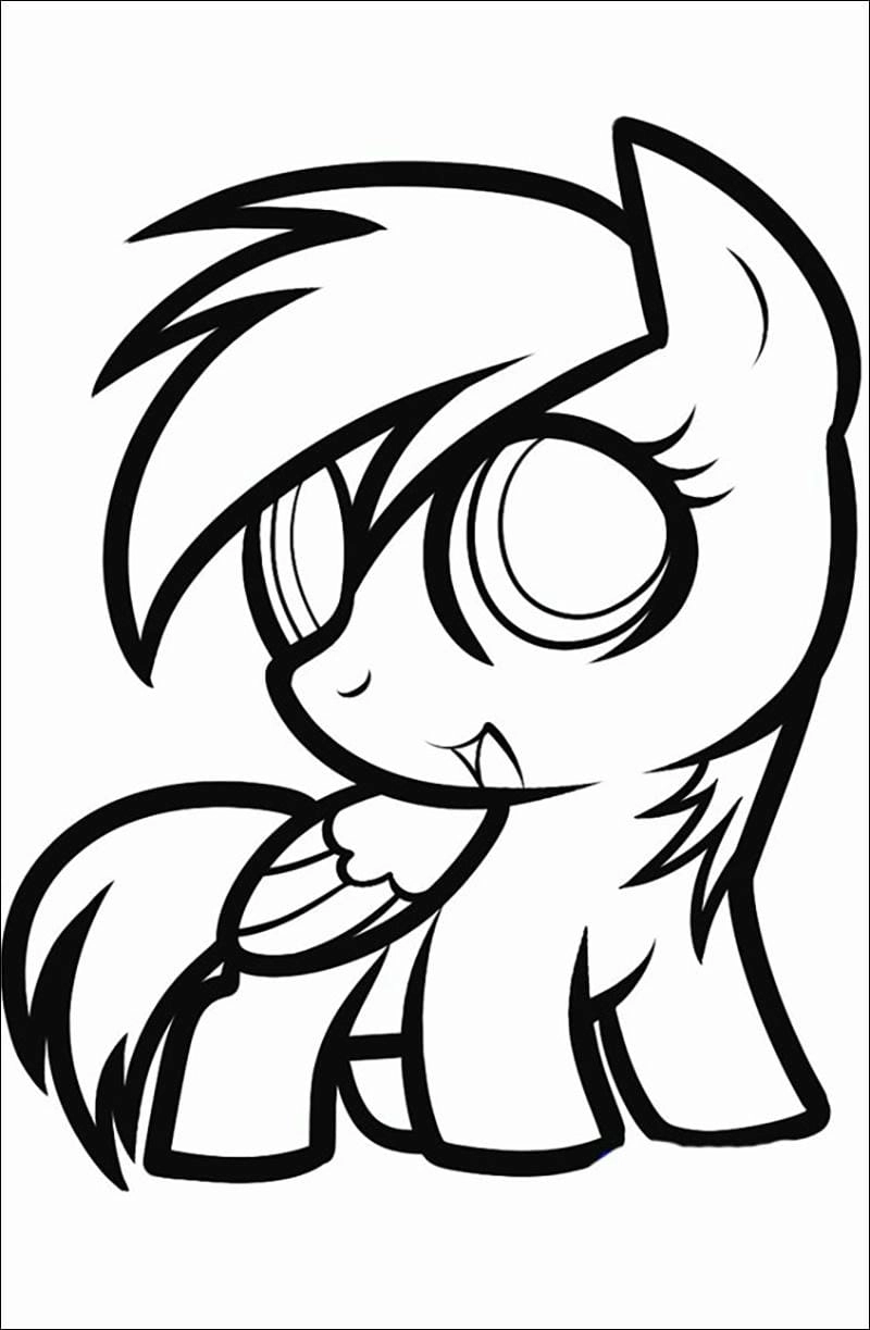 Bộ sưu tập đẹp mắt pony tranh tô màu