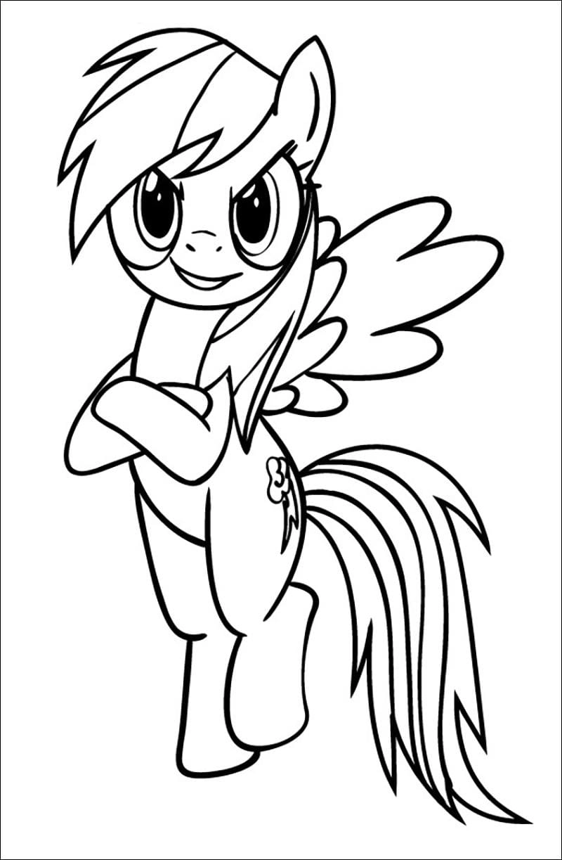 Bộ sưu tập tranh tô màu ngựa pony đáng yêu