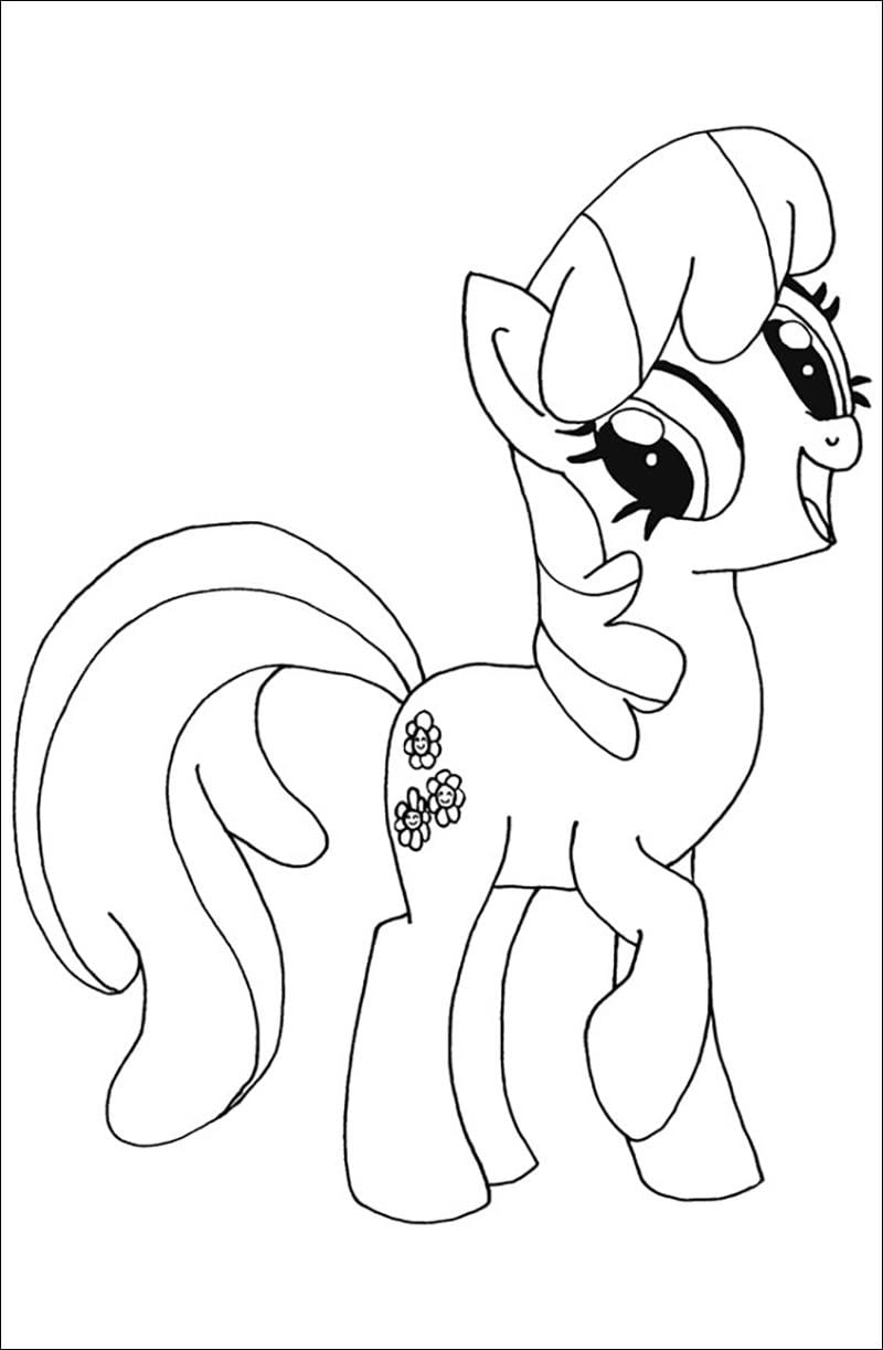 Sáng tạo với tranh tô màu pony người độc đáo