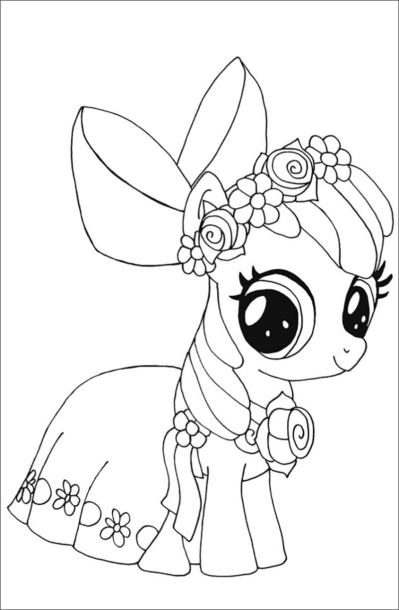 Mẹ bé ưa chuộng tranh tô màu công chúa pony