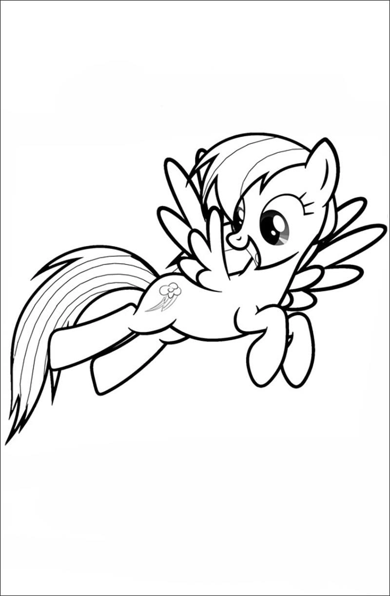 Dễ thương quá với tô màu ngựa pony cho bé