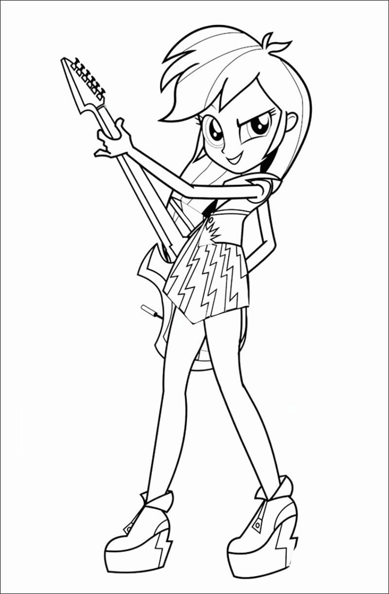 Bé sáng tạo với tô màu pony cầu vồng đẹp mắt