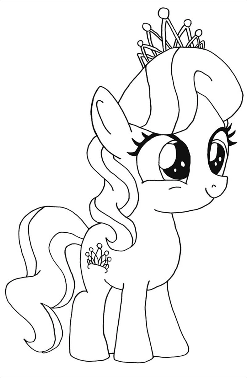 Tập tô sáng tạo với pony tô màu