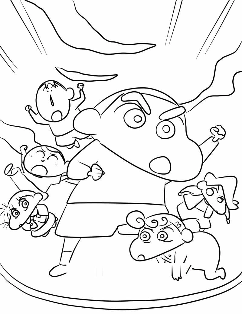 Bé luyện tô với bộ tranh tô màu shin cực kỳ bắt mắt