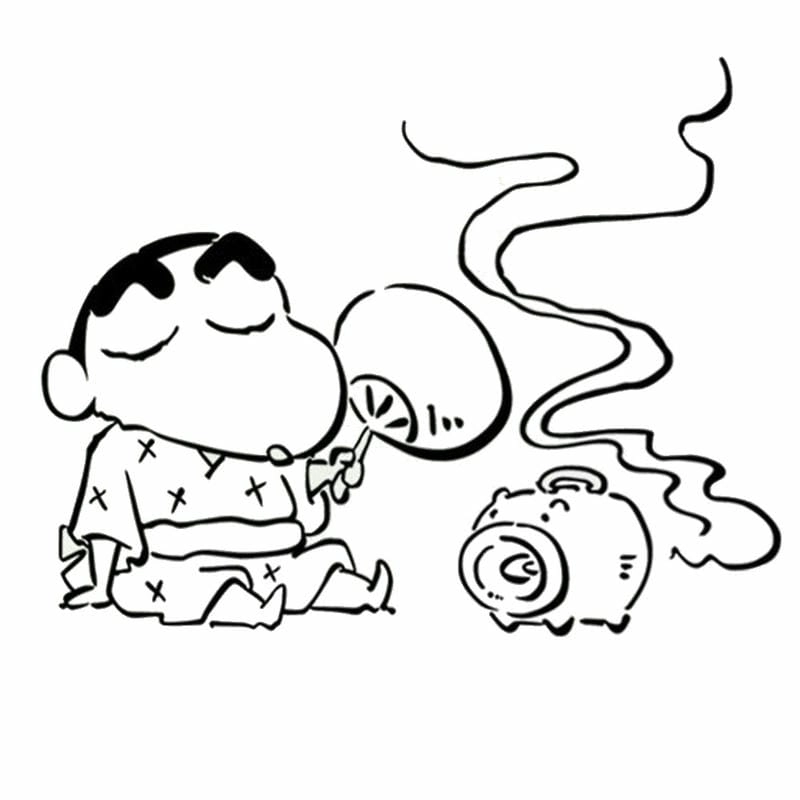 Hướng dẫn bé với bộ tô màu shin cậu bé bút chì siêu cute