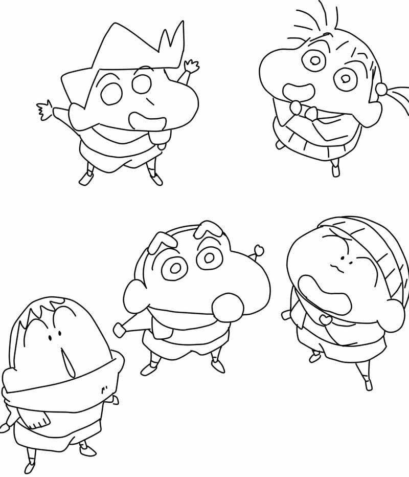 Bé thích ngay bộ shin tô màu cực kỳ đáng yêu