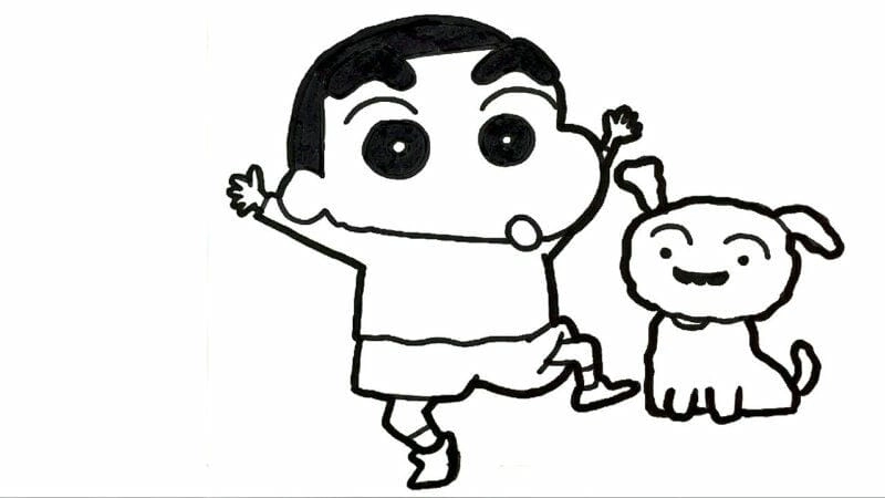 Khám phá bộ ngộ nghĩnh tranh tô màu shin cậu bé bút chì mới nhất