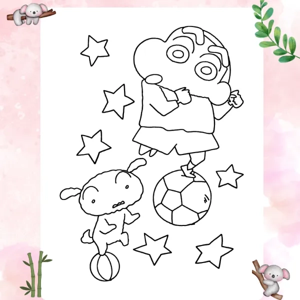 Khơi gợi sáng tạo với tranh tô màu shin cho bé