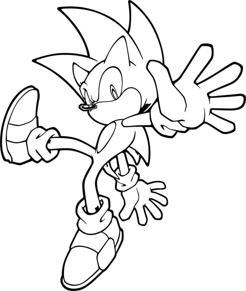 Thử ngay tô màu nhím sonic cực dễ cho bé tập tô