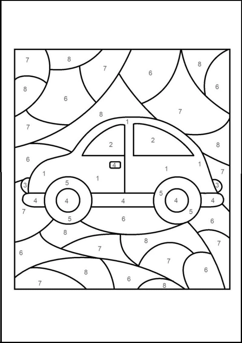 Phát triển tư duy với tranh tô màu theo số cho bé mỗi ngày