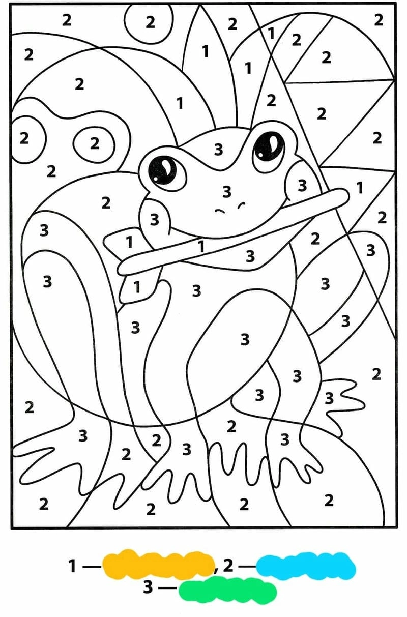 Thư giãn cùng bộ hình tô màu theo số cực sinh động