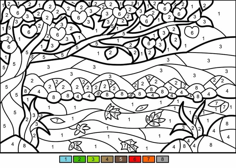 Trang trí nhà với tranh tô màu theo số từ bộ tranh to mau theo so độc đáo