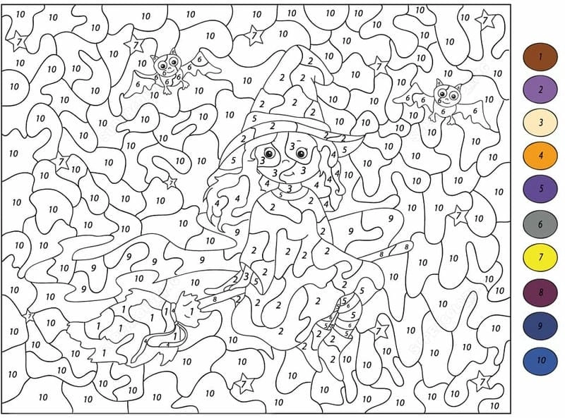 Tô điểm hình ảnh với tranh tô màu theo số tô màu số 3