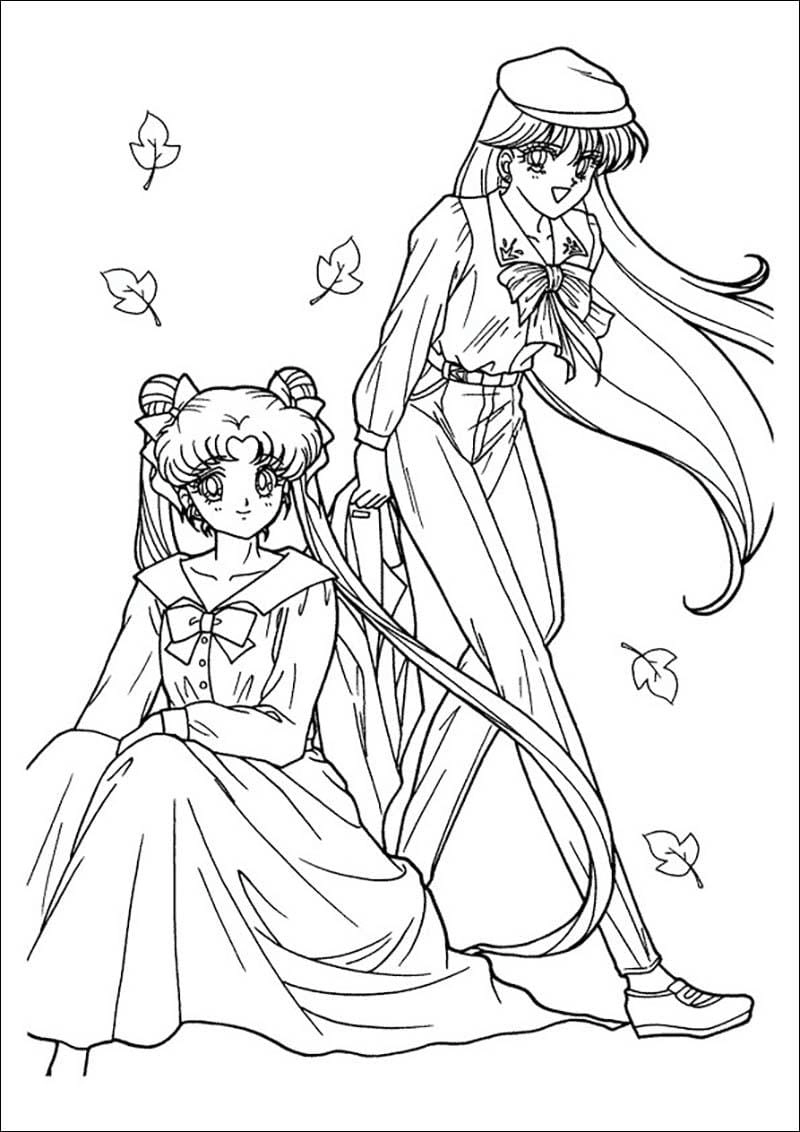 Khám phá tranh tô màu thủy thủ mặt trăng