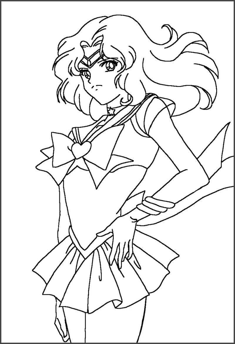 Tổng hợp thủy thủ mặt trăng tranh tô màu