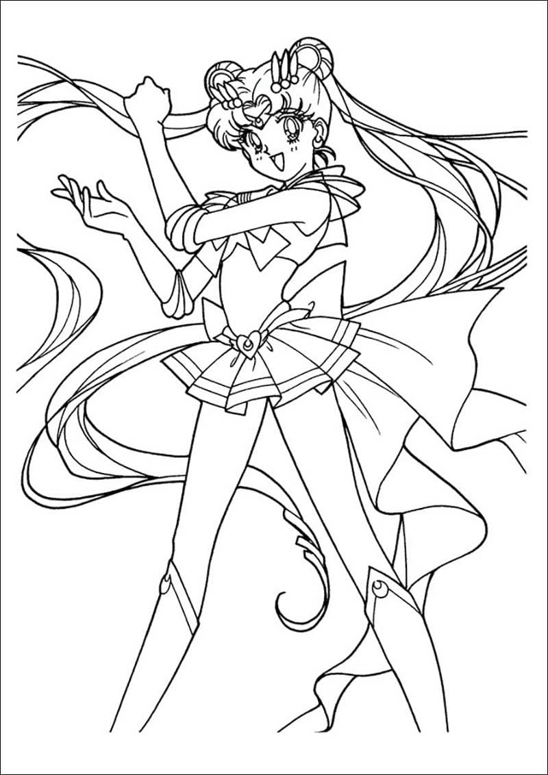 Tô sắc cá tính cùng tranh tô màu thủy thủ sao hỏa