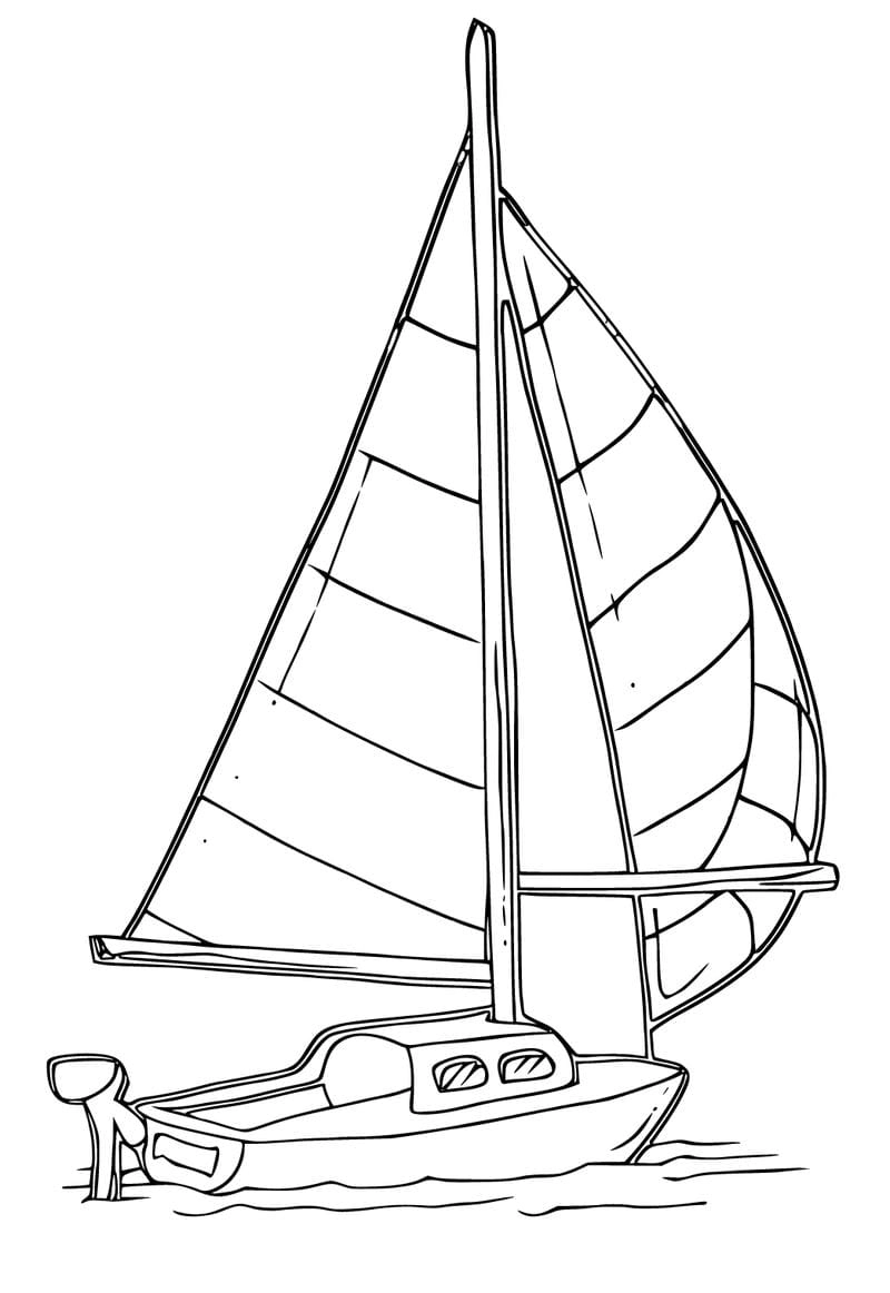 Gợi ý cách tô màu chiếc thuyền thật bắt mắt cho bé