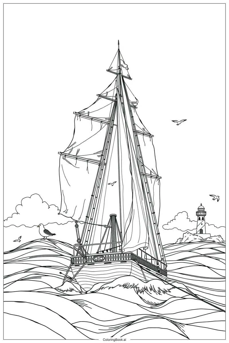 Khám phá bộ tô màu chiếc thuyền cho bé sáng tạo