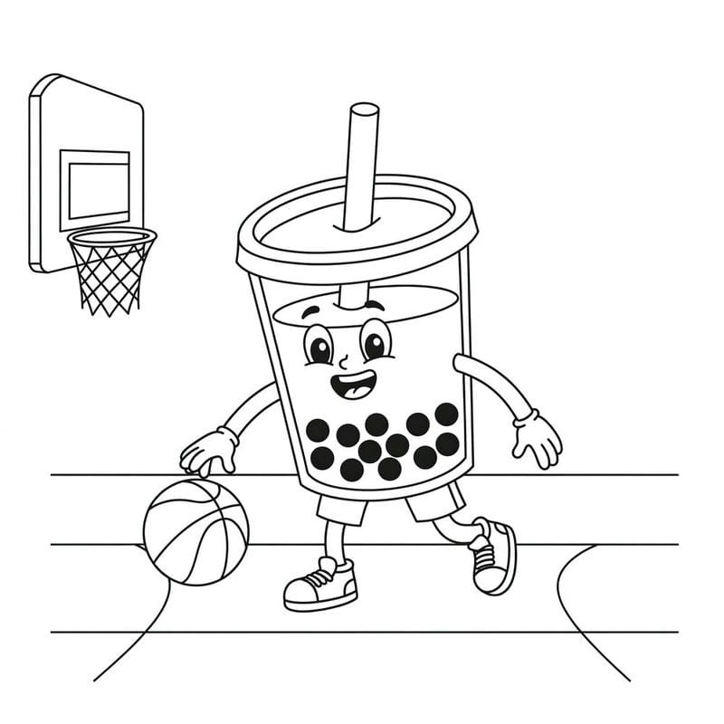 Khám phá ngay hoạt động tô màu hình trà sữa cho bé