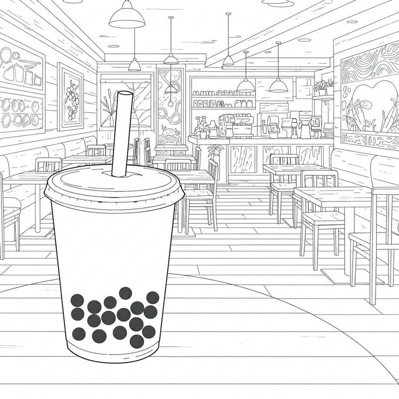 Thử ngay mẫu ly trà sữa tô màu đẹp độc lạ