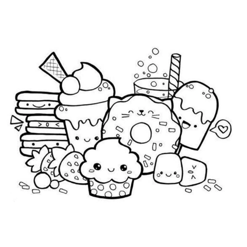 Khám phá tranh tô màu trà sữa siêu dễ thương