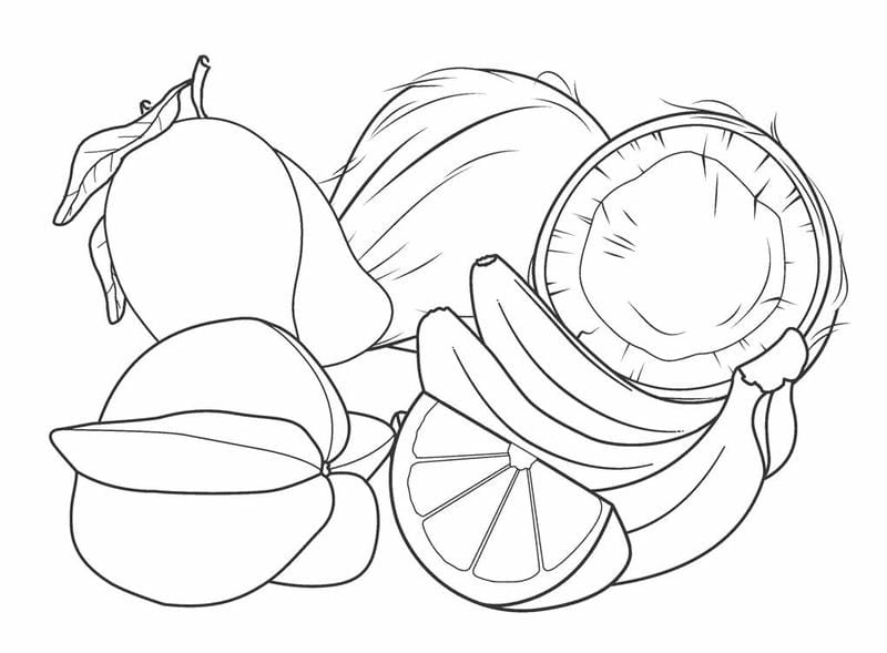 Tải về ngay bộ tranh to mau trai cay đẹp