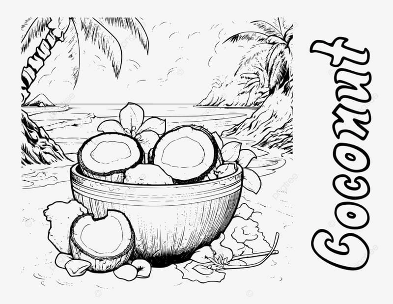 Rèn kỹ năng với tranh tô hoa quả đơn giản