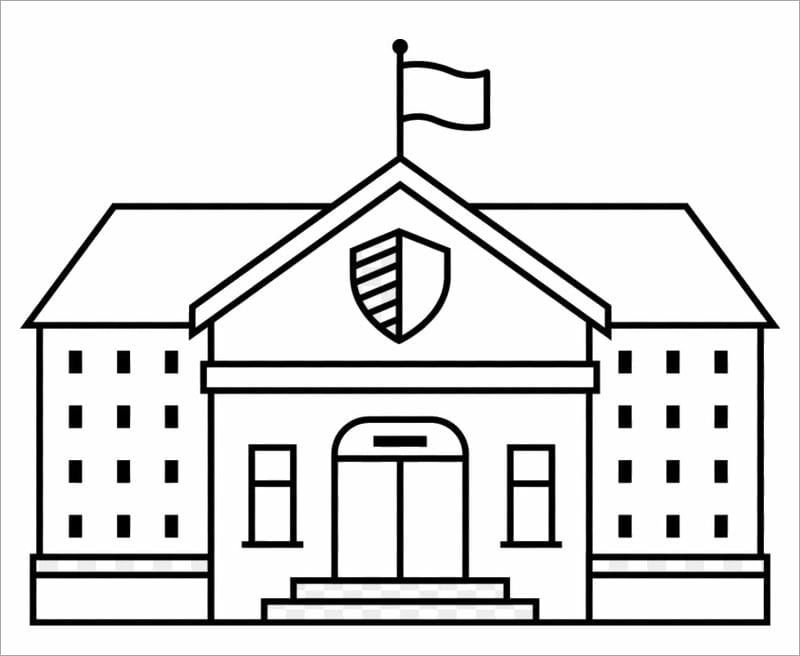 Khám phá tranh rỗng tô màu chủ đề trường mầm non