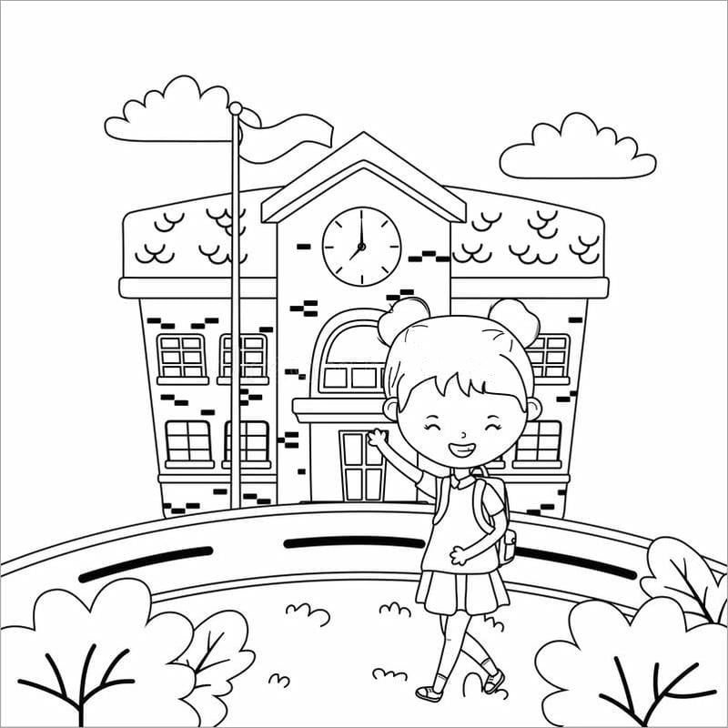 Bé khám phá thế giới qua tô màu tranh trường mầm non