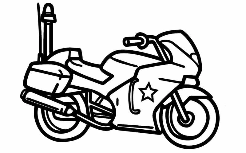 Khám phá ngay tranh tô màu xe ô tô cảnh sát cho bé