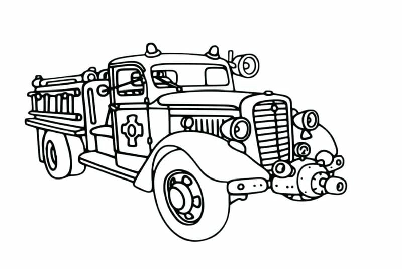 Tô điểm thế giới bé với tranh tô màu cứu hỏa