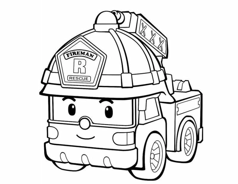 Giúp bé sáng tạo với tranh to màu ô to cứu hỏa chi tiết