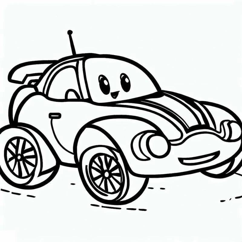 Bé thích mê với bộ hình xe đua tô màu mới nhất