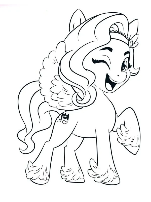 Khám phá hình tô màu pony bé nhỏ đáng yêu